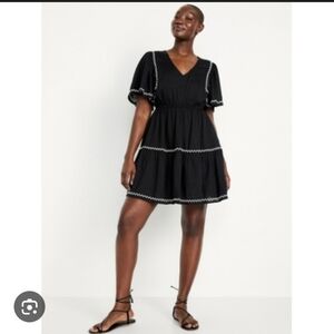 Old NAVY Black Mini Dress Size XL